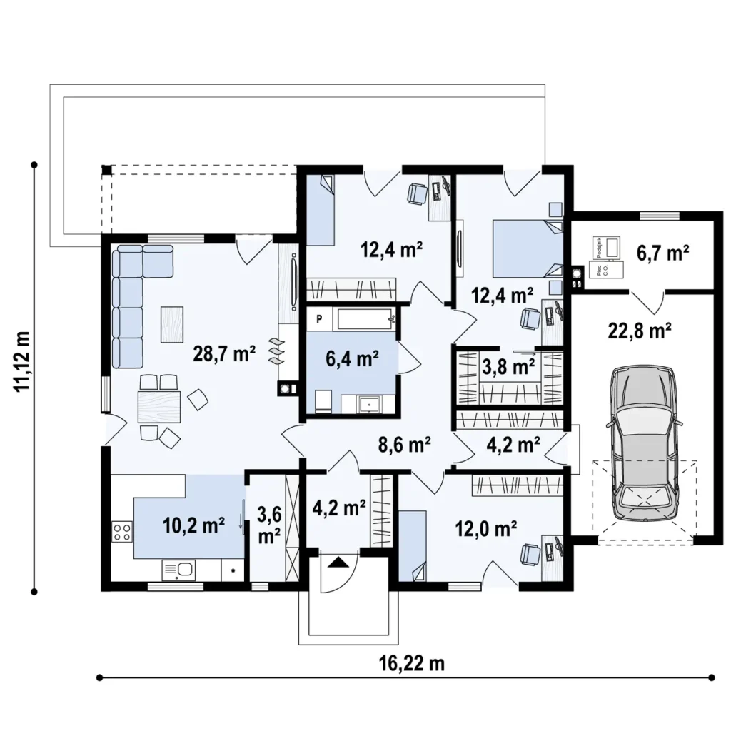 Plan 1 de la maison