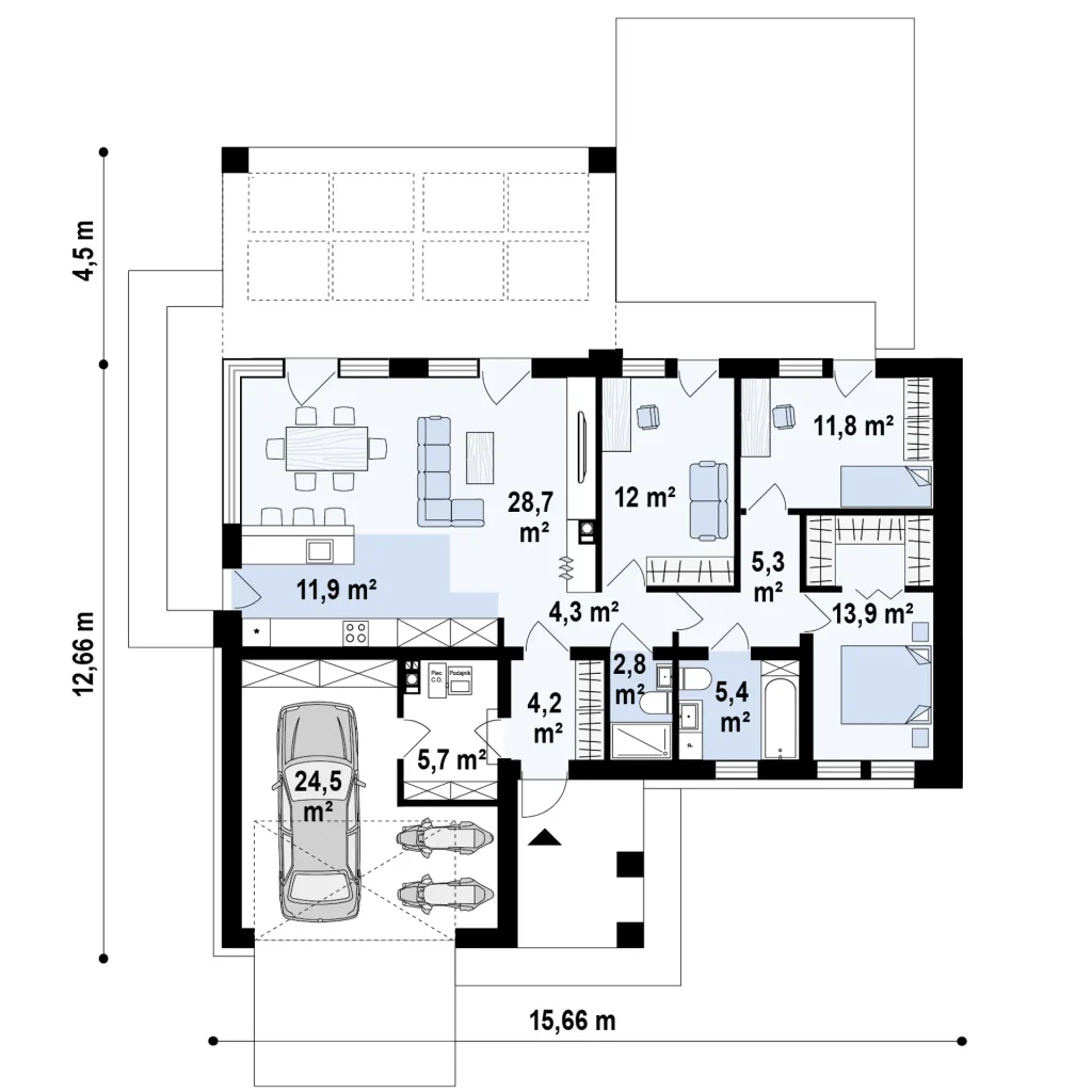 Plan 1 de la maison