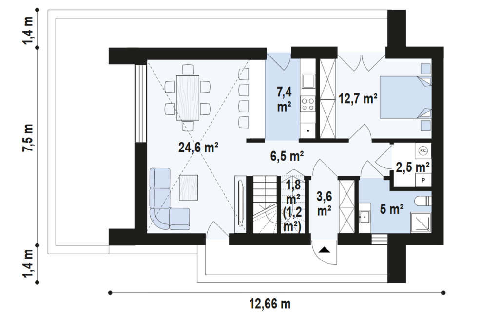 Plan 1 de la maison