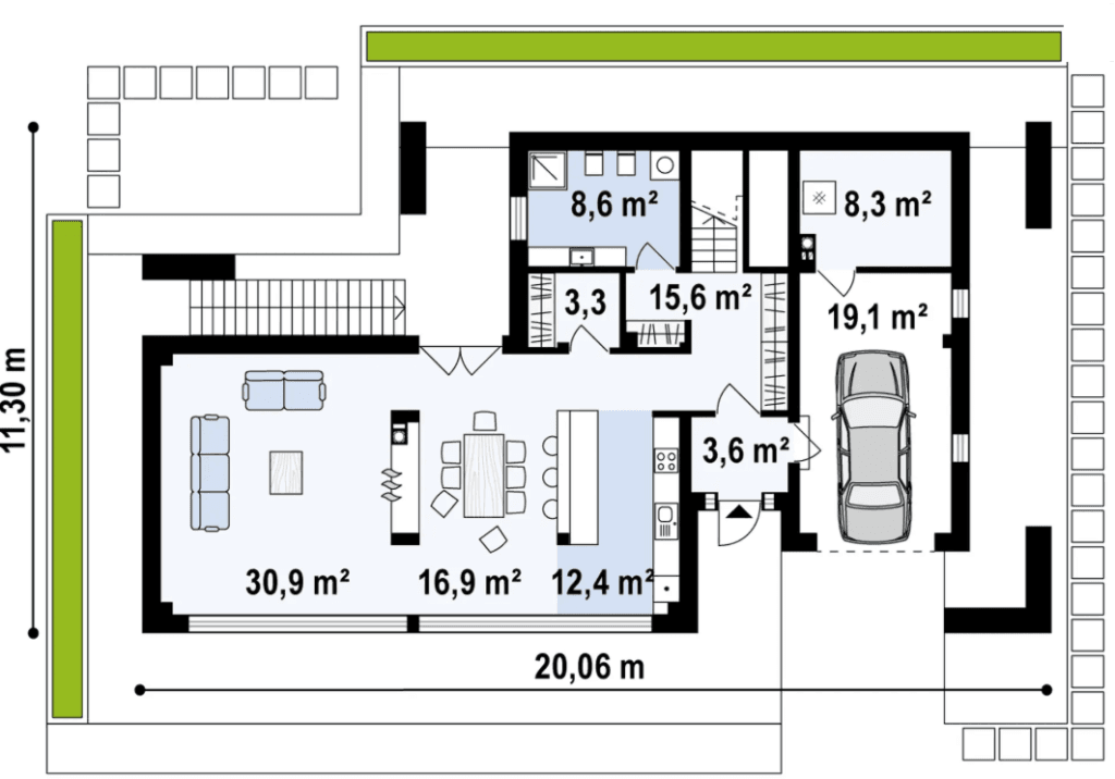 Plan 1 de la maison